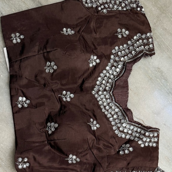 Satin silk saree - Picture 7 of 8